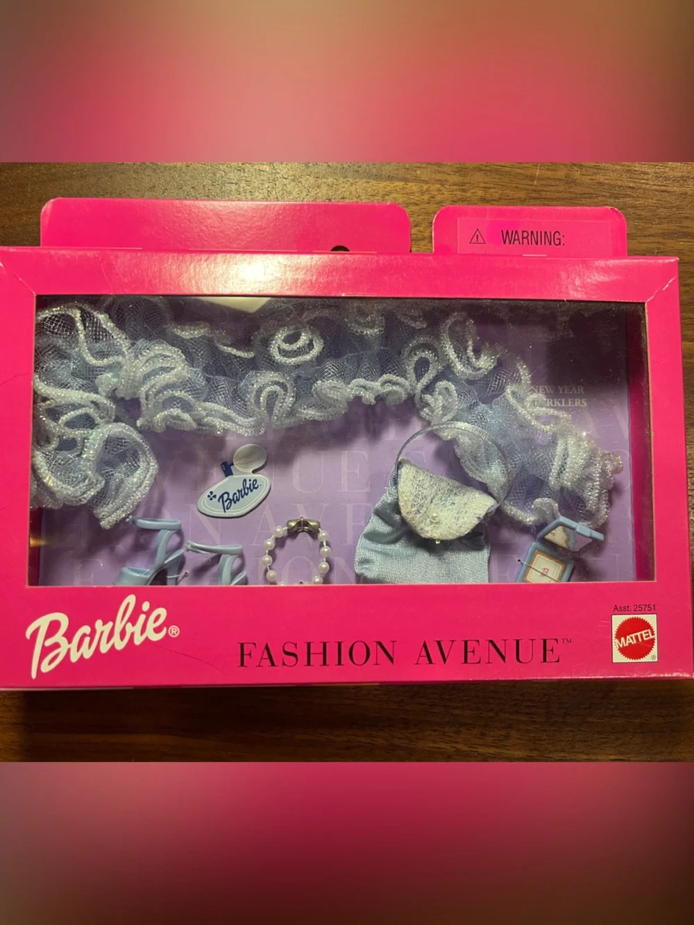 Vintage Barbie 1999 “New Years Sparklers” Fashion Avenue Accessories Set - NRFB